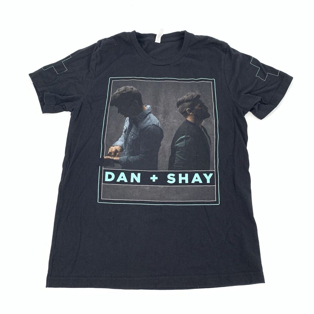 Dan + Shay 2018 Tour Short Sleeve T-Shirt Size Medium Womens Black Country M
